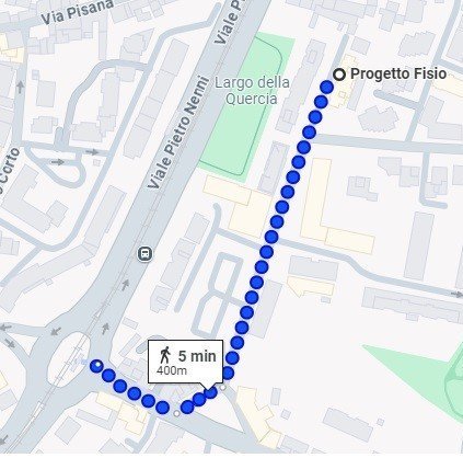 Mappa per raggiungere Progetto Fisio in via Andrea da Pontedera 57, Firenze